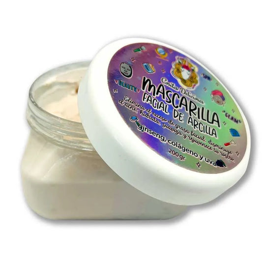 Mascarilla facial de arcilla Rosa