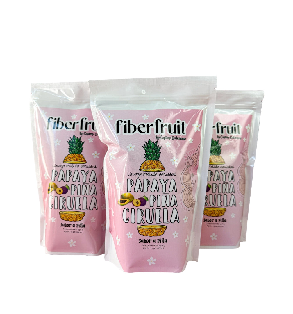 Tratamiento de 3 paquetes de Fiber fruit 450g c/1